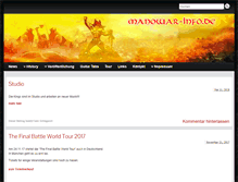 Tablet Screenshot of manowar-info.de